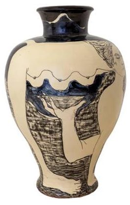 Imaginary Friend, ceramics 2021, h90 ø70 cm